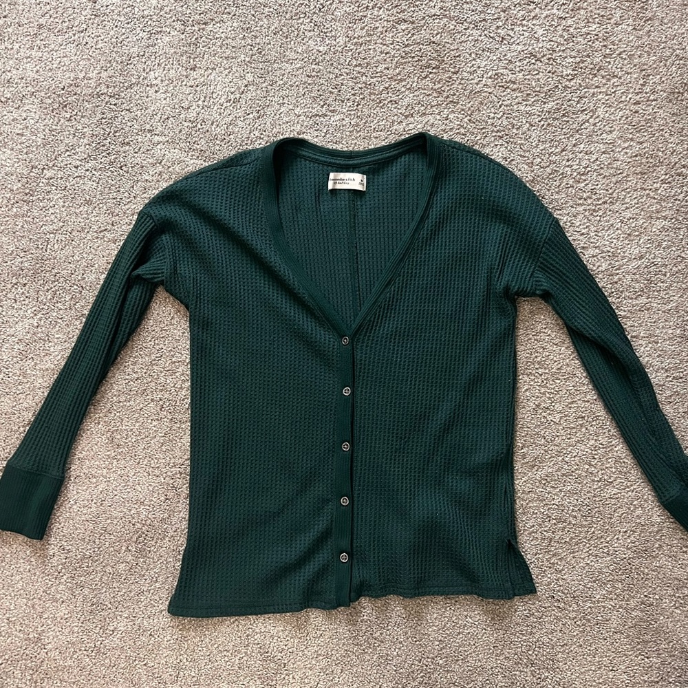 Abercrombie & Fitch Soft AF Waffle button down